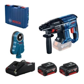 MŁOT UDAROWY OBROTOWY SDS+ GBH 180-LI + GDE 68 2*4.0AH BOSCH