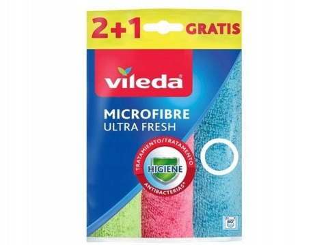 VILEDA ŚCIERKA MIKROFIBRA ULTRA FRESH 2+1GRATIS VILEDA