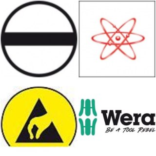 Wkrętak ESD dla elektroników płaski 0,8x0,16x40mm Wera