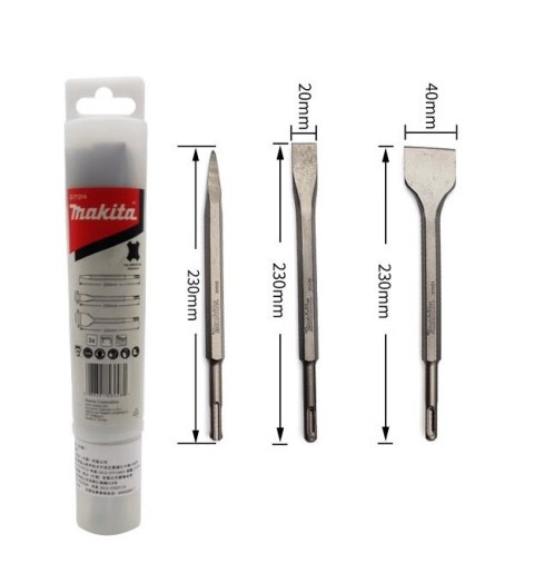 ZESTAW DŁUT I SZPICÓW SDS PLUS 3SZT. MAKITA