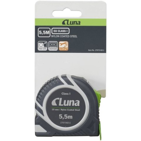 MIARA STALOWA ZWIJANA MAGNETYCZNA PUSH LOCK 5.5M LUNA