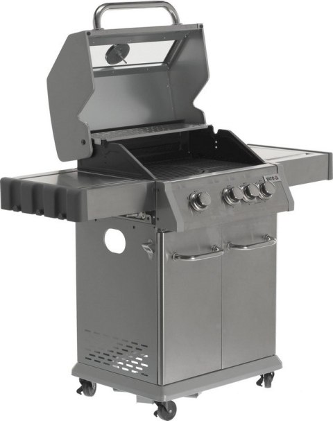 GRILL GAZOWY 3+1 STAL NIERDZEWNA 11.5KW, SZYBA YATO