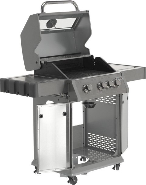 GRILL GAZOWY 3+1 STAL NIERDZEWNA 11.5KW, SZYBA YATO