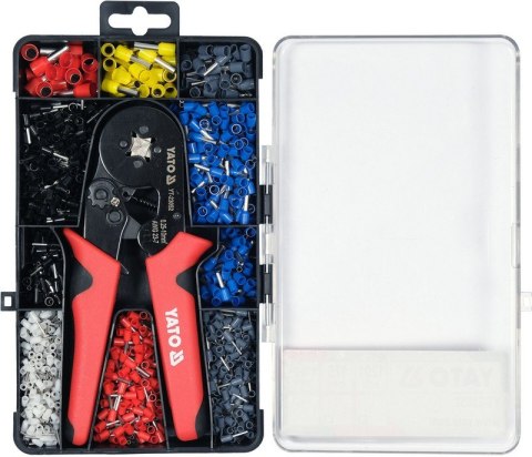 SZCZYPCE DO ZCISKANIA KONEKTORÓW 0,25-10MM2+ 1200 TULEJEK YATO