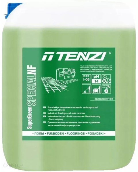 ŚRODEK DO MYCIA POSADZEK PROF.SUPER GREEN SPECIAL NF 20L TENZI