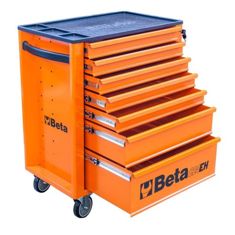WÓZEK NARZĘDZIOWY Z 7 SZUFLADAMI POMARAŃCZOWY C24EH BETA