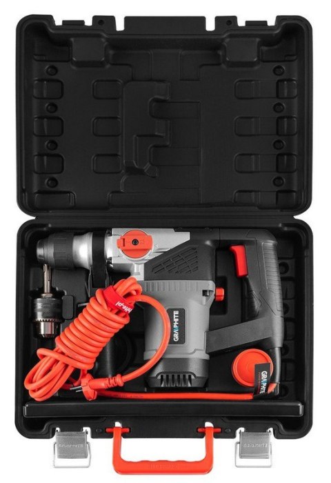 MŁOT UDAROWY OBROTOWY SDS+ 900W, UDAR 4J WALIZKA GRAPHITE