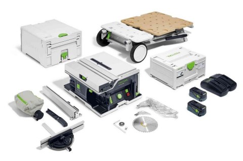PILARKA STOŁOWA AKUMULATOROWA CSC SYS 50 EBI-SET 2*5.0AH FESTOOL