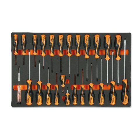 ZESTAW WKRĘTAKÓW 25SZT W MIĘKKIM WKŁ.PROFILOWANYM BETA