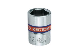 NASADKA KRÓTKA 1/4'' 5/16'' 6-KĄTNA CHROMOWANA KING TONY