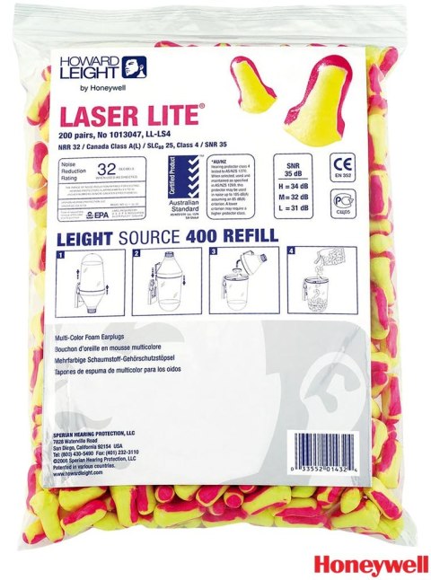 ZATYCZKI DO USZU HW-OSZ-LASERLITE4, OPAKOWANIE 400SZT HONEYWELL