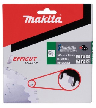 PIŁA SPIEKOWA 'EFFICUT' 136*20*30Z TCT MAKITA