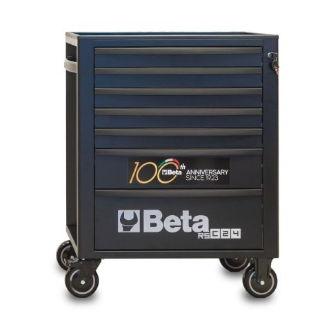 WÓZEK NARZĘDZIOWY Z 7 SZUFLADAMI CZARNY RSC24 100-LECIE BETA