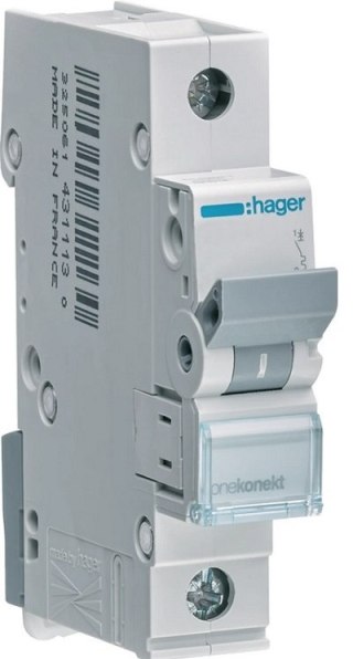 WYŁĄCZNIK NADPRĄDOWY 6KA 1-POLOWY B 25A HAGER