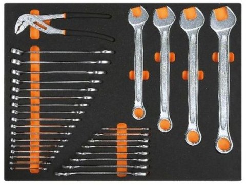 ZESTAW NARZĘDZI 30SZT W MIĘKKIM WKŁ.PROFILOWANYM BETA