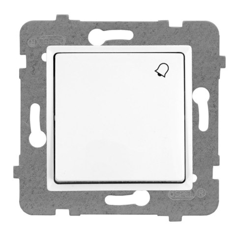 PRZYCISK DZWONEK BIAŁY ROSA ROSA