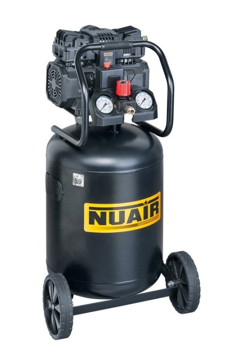 KOMPRESOR BEZOLEJOWY PIONOWY 50L 8BAR WYCISZONY 59DB 1.5KM NUAIR