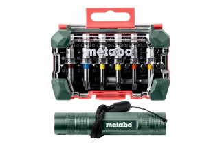 ZESTAW BITÓW BIT-BOX 29 SZT + LATARKA. METABO