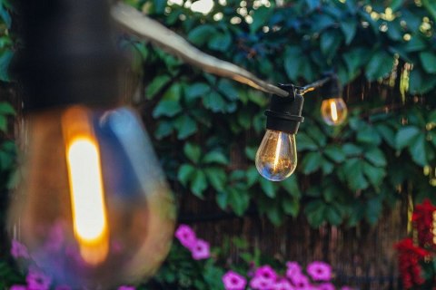 GIRLANDA 20M + 22 ŻARÓWKI FILAMENT NEO