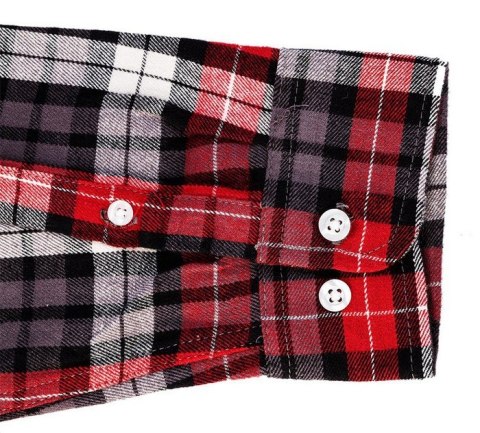 KOSZULA FLANELOWA KRATA CZERWONO-CZARNO-BIAŁA ROZMIAR XL NEO