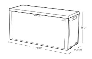 SKRZYNIA OGRODOWA/TARASOWA, EMILY 270L KETER