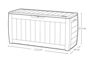 SKRZYNIA OGRODOWA/TARASOWA, HOLLYWOOD 270L KETER