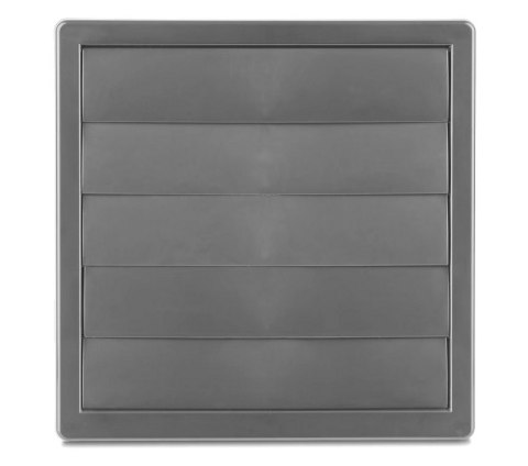 KRATKA WENTYLACYJNA Z ŻALUZJĄ GRAWITAC. 170*170,FI 125 SZARY AIR ROXY