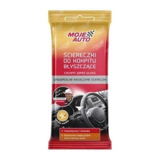 ŚCIERECZKI DO KOKPITU BŁYSZCZĄCE - WANILIA - 24 SZTUKI MOJE AUTO