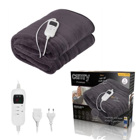 KOC ELEKTRYCZNY 120W 160*180CM Z CZASOMIERZEM SZARY CR 7418 CAMRY
