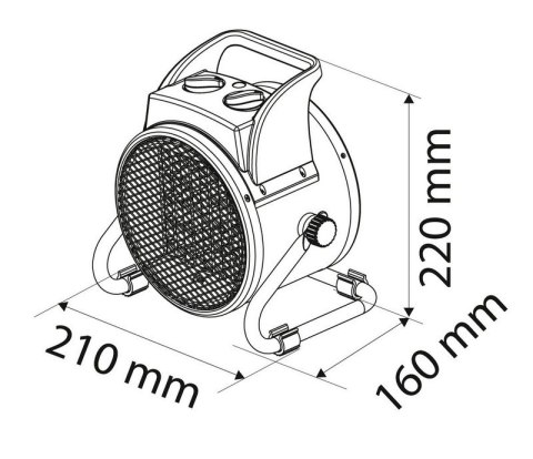 NAGRZEWNICA ELEKTRYCZNA CERAMICZNA PTC 2KW NEO