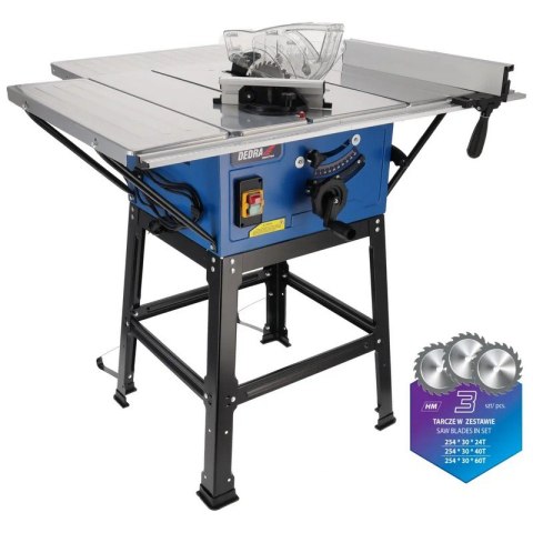 PILARKA DO DREWNA 2000W 254MM + TARCZE3 DEDRA