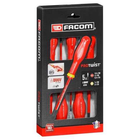 ZESTAW WKRĘTAKÓW PROTWIST TVE 5SZT. FACOM
