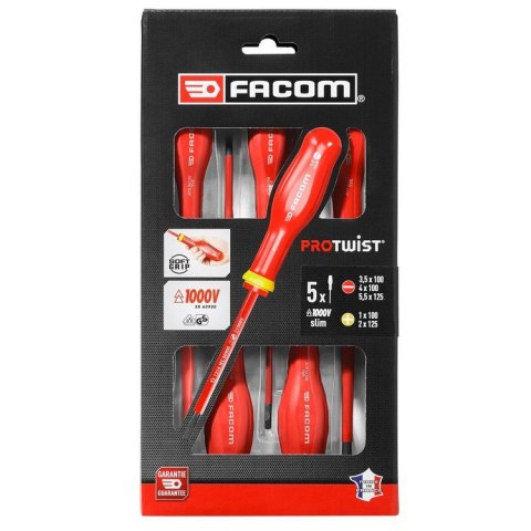 ZESTAW WKRĘTAKÓW PROTWIST TVE 5SZT. FACOM
