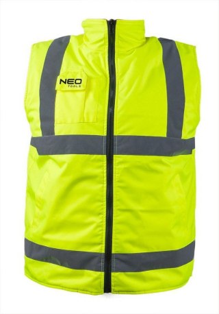 BEZRĘKAWNIK ROBOCZY DWUSTRONNY ODBLASKOWY ŻÓŁTY ROZMIAR M NEO