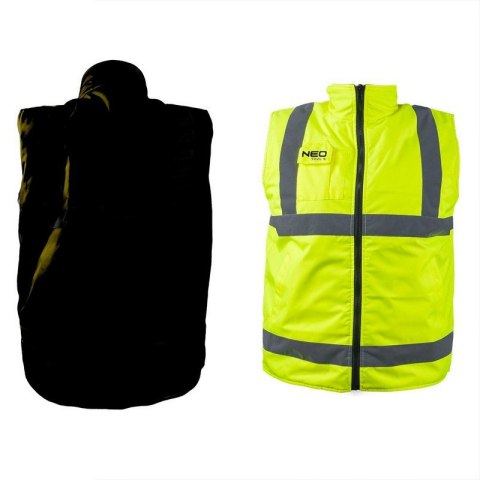 BEZRĘKAWNIK ROBOCZY DWUSTRONNY ODBLASKOWY ŻÓŁTY ROZMIAR M NEO