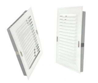 KRATKA METALOWA SKOŚNA W RAMCE Z SIATKĄ 14*21CM BIAŁA AIR ROXY