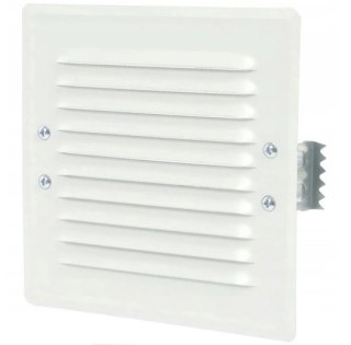 KRATKA METALOWA SKOŚNA Z UCHWTAMI Z SIATKĄ 14*14CM BIAŁA AIR ROXY