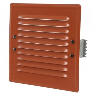 KRATKA METALOWA SKOŚNA Z UCHWTAMI Z SIATKĄ 14*14CM CEGLASTY AIR ROXY