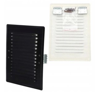 KRATKA METALOWA SKOŚNA Z UCHWTAMI Z SIATKĄ 14*21CM CZARNY AIR ROXY