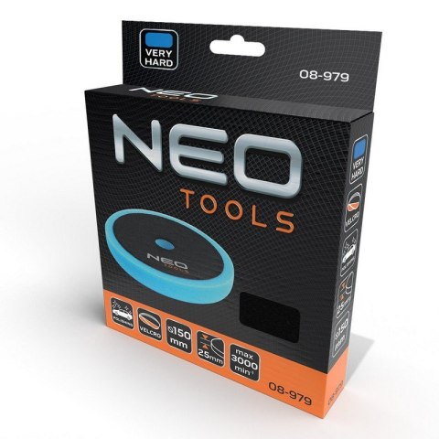 PAD POLERSKI 150*150*25MM GĄBKA BARDZO TWARDA NEO