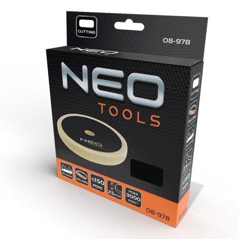 PAD POLERSKI 150*150*25MM GĄBKA ŚCIERNA NEO