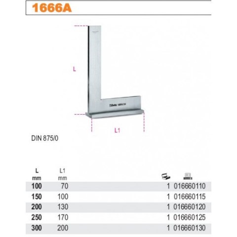 KĄTOWNIK POWIERZCHNIOWY PŁASKI ZE STOPKĄ 250MM BETA