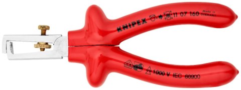 SZCZYPCE DO ŚCIĄGANIA IZOLACJI 1000V 160MM Z ZAWIESZKĄ KNIPEX