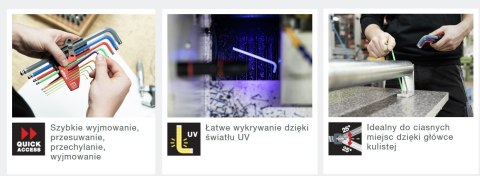 ZESTAW KLUCZY TRZP. W UCHWYCIE PROSTAR TORX 9CZ. WIHA