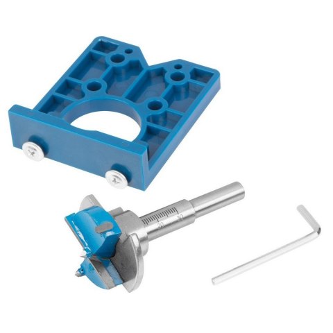 FREZ PUSZKOWY 35 MM Z OGRANICZNIKIEM + SZABLON GRAPHITE