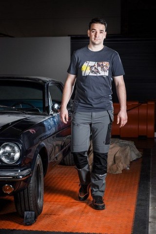 T-SHIRT Z NADRUKIEM MOTOR ROZMIAR M NEO