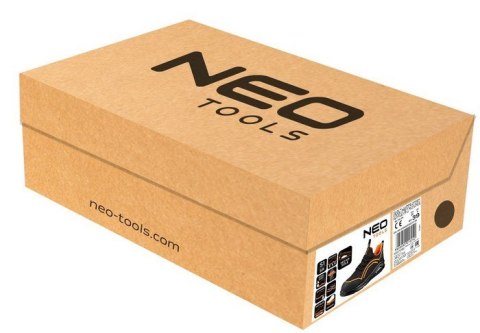 PÓŁBUTY ROBOCZE S1 SR STALOWY PODN.POMARAŃCZOWE ROZM.42 NEO