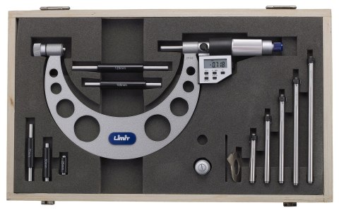 Mikrometr- elektroniczny, z wymiennymi trzpieniami Limit