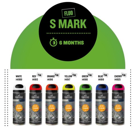 SOPPEC SPRAY GEODEZYJNY S-MARK RÓŻOWY 500ML SOPPEC