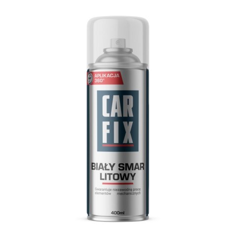 ŚRODEK DO SMAROW.RUCHOMYCH CZĘŚCI WHITE SMAR LITOWY 400ML CAR FIX